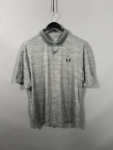 UNDER ARMOUR PERFORMANCE Polo Shirt - Large - Grey - Great Condition - Men’s - Picture 1 of 4