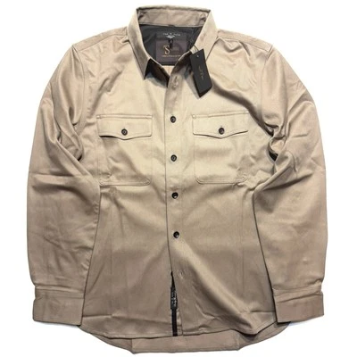 RAG & BONE Mens Tessuti di Sondrio Wool Jack Shirt Jacket Brown (MSRP $598) - Image 1 of 4