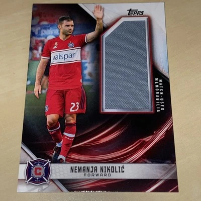 2019 Topps MLS Soccer Nemanja Nikolic #JR-NN Jumbo Relic /220 Chicago Fire FC - Image 1 of 2