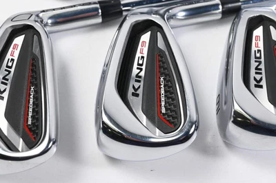 Cobra King F9 Irons / 5-9i / Regular Flex KBS Tour 90 Steel Shafts - Image 1 of 4