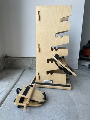 Egoscue Method Therapy Tower Posture Alignment Wood Stretch Rack w/ 2 Foot Pedal - Image 1 of 4