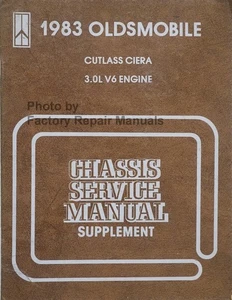 1983 Olds Cutlass Ciera 3.0L V6 Engine Shop Service Repair Manual Supplement - Bild 1 von 3