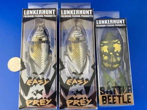 NEU SET 3 LUNKERHUNT CRANKBAITS BEETLE 3" EASY PREY JOINTED ANGELKÖDER NEU IM KARTON - Bild 1 von 7