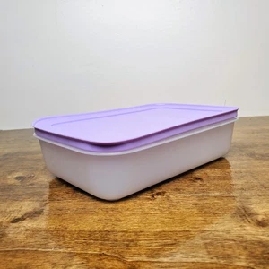 Tupperware Freezer Mates PLUS Sheer Snowflake Medium 4-Cup Container Purple 7869 - Picture 1 of 10