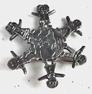 Spilla Spilla Bambini Giro del Mondo Argento Sterling 925 - Foto 1 di 5