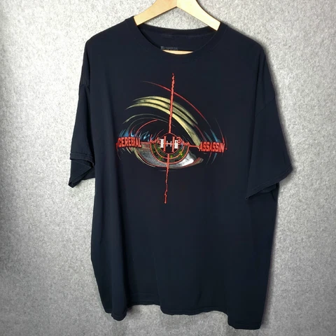 WWE Triple HHH Black T Shirt 2XL Cerebral Assassin Let The Games Begin VINTAGE Cover