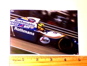 Calcomanía adhesiva conmemorativa de acción en vivo de Ayrton Senna Campeón Mundial Brasil 1994 - Imagen 1 de 2