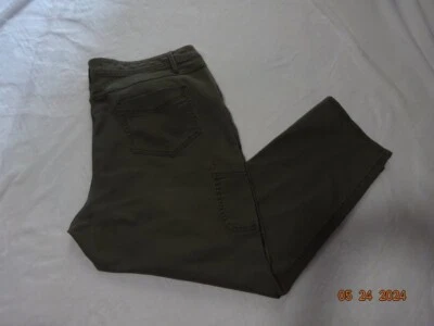 Women's Faded Glory Skinny Faded Green Cargo Pants Plus Size 24W - Image 1 of 4