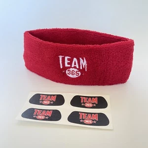 Team 365 Red Headband Golf Gym Hair Band Sweatband One Size Unisex New - Picture 1 of 3