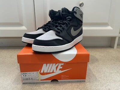 Nike Air Jordan 1 KO High OG Talla 13 Negro Sombra Gris Blanco 638471-003 Foto 1 de 4