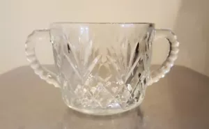 Anchor Hocking Prescut "Pineapple" Open Sugar Bowl - Picture 1 of 3
