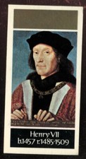 Tobacco Card, Carreras, Black Cat, KINGS & QUEENS OF ENGLAND, 1977,Henry VII,#20