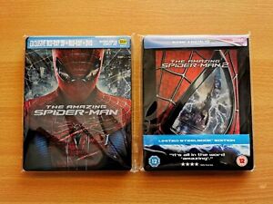 The Amazing Spider-Man 1 & 2 Blu Ray Steelbooks (OOP)
