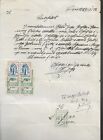 1933 Albania. Albanian Document With Court Revenue Stamps.