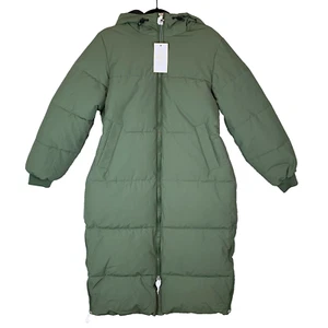 V By Very Longline Water Resistant Puffer Jacket Coat Women's Size UK 12 - Picture 1 of 19