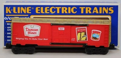 K-Line Electric Trains O Gauge Duncan Hines Food Box Car Freight Train Car 1:48 - Image 1 of 4
