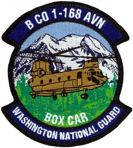 US ARMY B COMPANY 1-168 AVIATION PATCH - BOXCAR - Picture 1 of 1