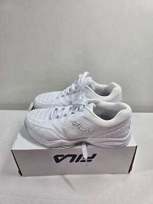 Zapatillas blancas con cordones Fila Axilus para niños jóvenes talla 7 3TM00597-100 Foto 1 de 4