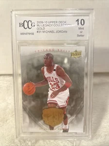 2009 Upper Deck Jordan Legacy Michael Jordan GOLD HOF #31 PSA 10 GEM MINT - Picture 1 of 5