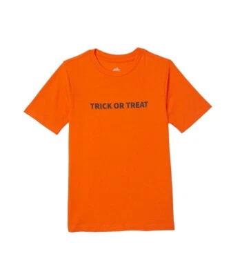 NWT Boys Trick Or Treat Halloween T-Shirt Orange Short Sleeve XL Husky (14-16) - Image 1 of 4