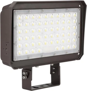 150W LED Flood Light with Dusk-To-Dawn Photocell, 150W/100W/75W Adjustable 130Lm - Picture 1 of 7