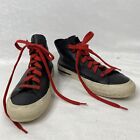 Converse Chuck Taylor All Star Black Leather High-Top Sneakers Unisex M 6 W 8