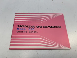 NOS Honda S90 Sports 90 Genuine OEM Owner's Owners Manual Book SEE NOTES - Picture 1 of 13