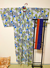 Japanischer Bademantel Yukata und Kimono Obi, 172,5 x 68,5 cm, Set/100 %...