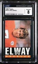 1985 Topps #238 John Elway CSG 8 NM MINT - Denver Broncos