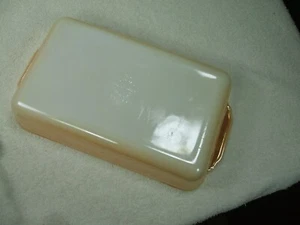 Vintage Fire King Casserole Baking Dish #410 Peach Luster USA 1 1/2 Quart - Picture 1 of 3