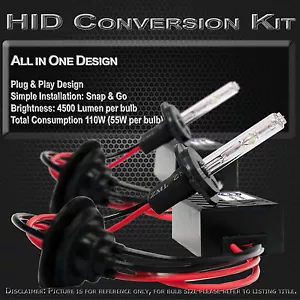 55W HID Xenon Conversion Kit Headlight High Fog Light - All in One Design PAIR - Picture 1 of 3