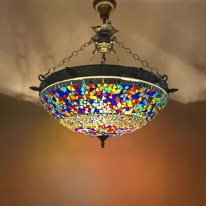Tiffany Moroccan Kitchen Room Chandelier Pendant Light Hanging Ceiling Fixture - Picture 1 of 8