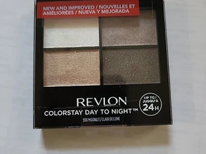 New Revlon ColorStay Day to Night Eye Shadow Quad #555 Moonlit .16oz Browns - Picture 1 of 2