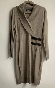 Women’s 7TH AVENUE NEW YORK & CO Brown Pullover Cardigan Sweater Size Medium - Picture 1 of 7