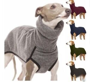 Jumper Winter Warm Dog Jumpsuit High Collar Pet Clothes Fleece Dog Large Coat