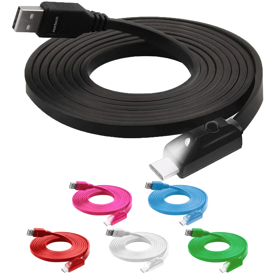 Naztech Lighted USB-C 6' High-Speed Charge and Sync Cable - Image 1 of 2