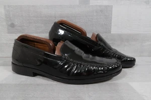 Barker CERYS Black Patent Leather Slip On Moccasin Loafer UK 6.5 D - Picture 1 of 11