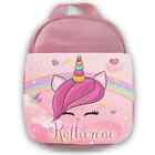 Personalised Unicorn Kids Pink Lunch Bag Any Name Childrens Girls School 72