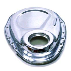Chrome Timing Chain Cover - Fits Chevy/GM SBC (327 350 400 ) - Foto 1 di 1