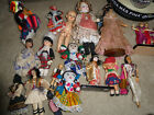Grand Lot de 17 poupées vintage années 30-80 en tissu plastique autre poupée ethnique garçon et fille