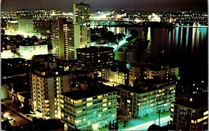 English Bay Apartment Area Vancouver British Columbia Canada Postcard - Picture 1 of 2