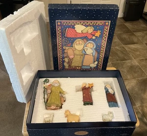 1997 Lang Wise Angels & Nativities “Dreamer’s Nativity” 6pc Sue Dreamer Artwork - Picture 1 of 6