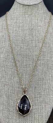 Barse Organza Pendant Necklace- Smoky Quartz- Bronze-NWT - Image 1 of 4