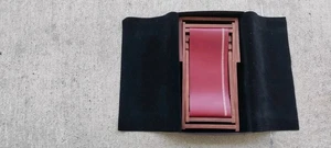 Vintage Dunhill Verkäufer Muster faltbarer Holz & Leder Strandkorb mit Bezug & Box - Bild 1 von 20