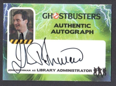 GHOSTBUSTERS (Cryptozoic 2016) AUTOGRAPH CARD #JRO JOHN ROTHMAN - Image 1 of 3