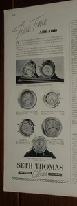 Anuncio de revista* - 1937 - Relojes Seth Thomas - Relojes marítimos - Imagen 1 de 1