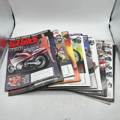 Cycle World Motorcycle Magazine 2004 Lot of 11 Issues Honda Suzukis Yamaha BMW - Image 1 of 4