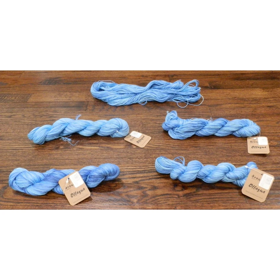 Araucania Ollagua 100% Lino Pintado a Mano Hilos Lote de 5 NUEVO CON ETIQUETAS LEER Foto 1 de 1