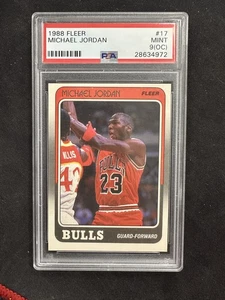 1988-89 Fleer - Michael Jordan #17 PSA 9(OC) MINT - Picture 1 of 2