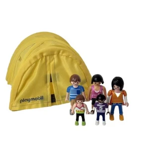 Lote de Figuras de Vida de Ciudad Divertidas de Verano Playmobil y Tienda de Campamento Amarilla 5435 5612 - Imagen 1 de 5